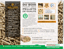 Tablet Screenshot of piveteaubois-pellets.fr